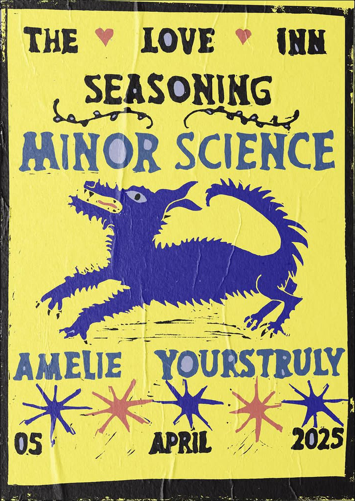 Poster for Seasoning event on 05.04.2025 at The Love Inn in Bristol