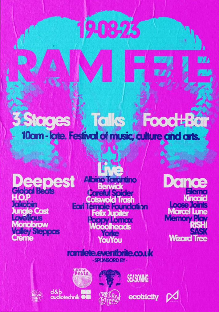 Poster for Seasoning event on 19.08.2023 at Studio 18 in Stroud