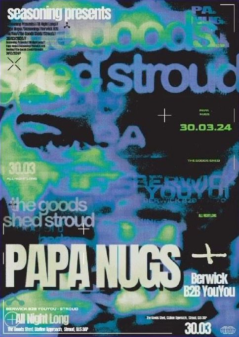 Poster for Seasoning event on 30.03.2024 at The Goods Shed in Stroud