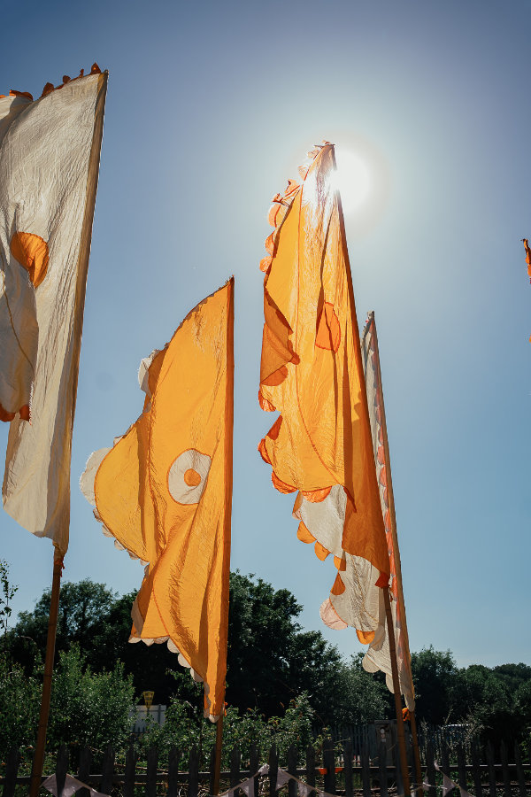 Fabric sails at Seasoning Festival 2026, Stroud
